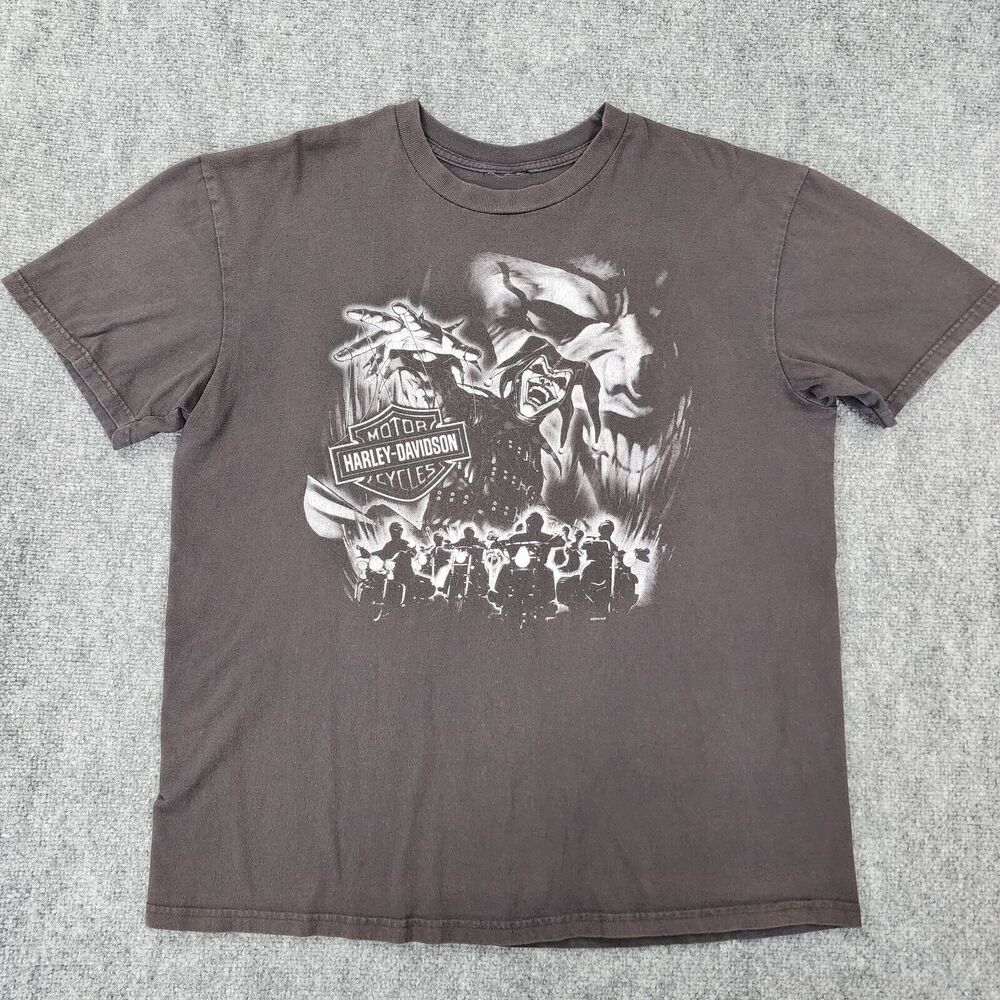 Harley Davidson Shirt Mens XL Jester Clown Joker Short Sleeve Zylstra HD 2010